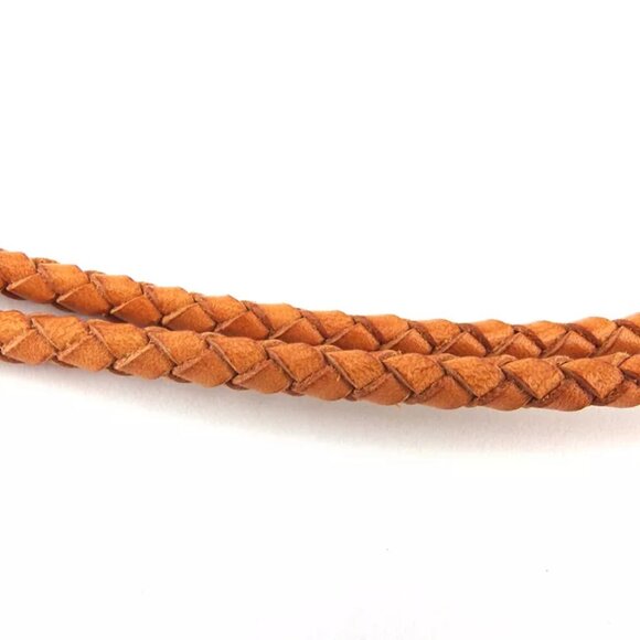 Louis Vuitton belt weave beige leather ?~ gold metal fittings used T17632